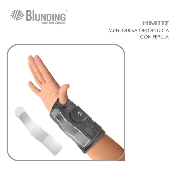MUÑEQUERA ORTOPÉDICA CON FÉRULA1