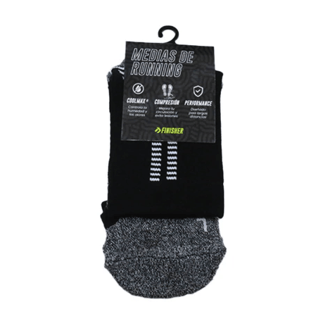 CALCETINES DE RUNNING COMPRESIÓN CREW FINISHER NEGRO3