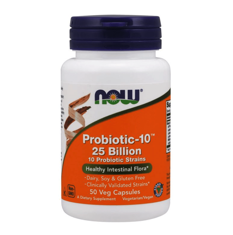 Now Probiotic-10 – 25 Billones UFC – 50 Cápsulas Veganas1
