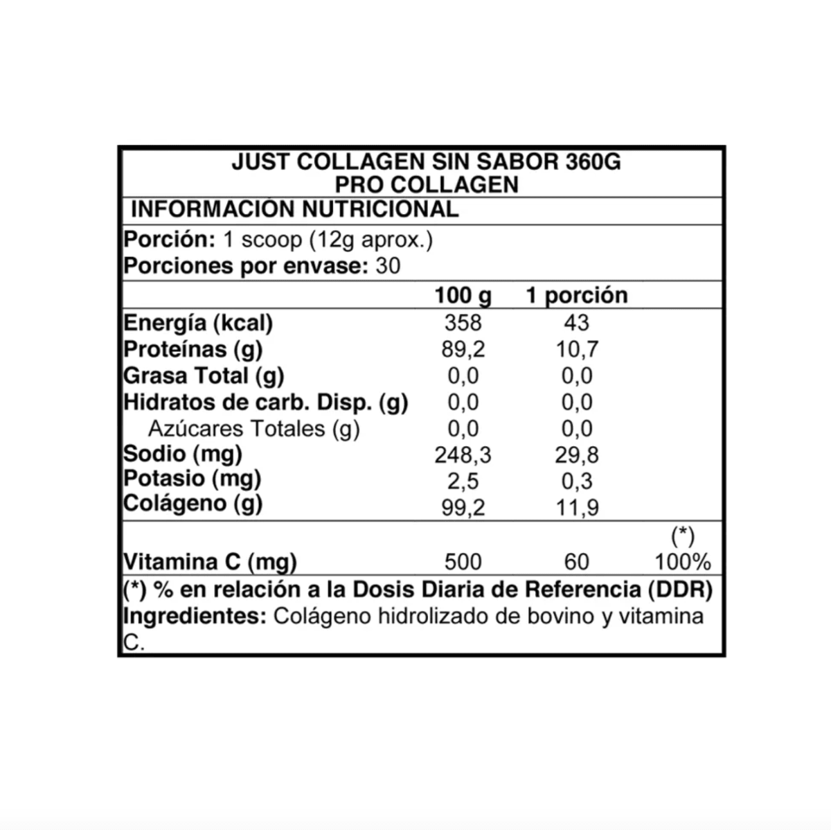 Just Collagen 360g - Procollagen2