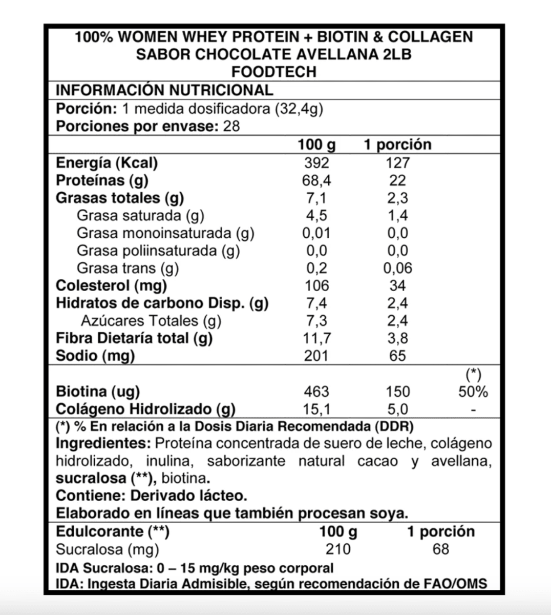 PROTEINA 100% WOMEN 2LBS2