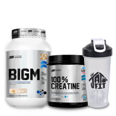 BIGM 2KG COOKIES + 100% CREATINE UN 250G + SHAKER