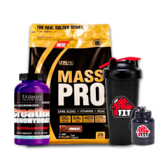 MASS PRO 6.6LB CHOCO + CREATINA UTLIMATE NUT 300G + REGALOS