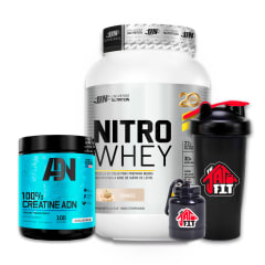 NITRO WHEY 1.1 KG COOKIES + CREATINA ADN 250G + REGALOS
