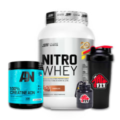 NITRO WHEY 1.1 KG CHOCO + CREATINA ADN 250G + REGALOS