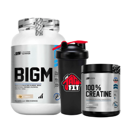 BIGM 2KG COOKIES + 100% CREATINE UN 250G + SHAKER1