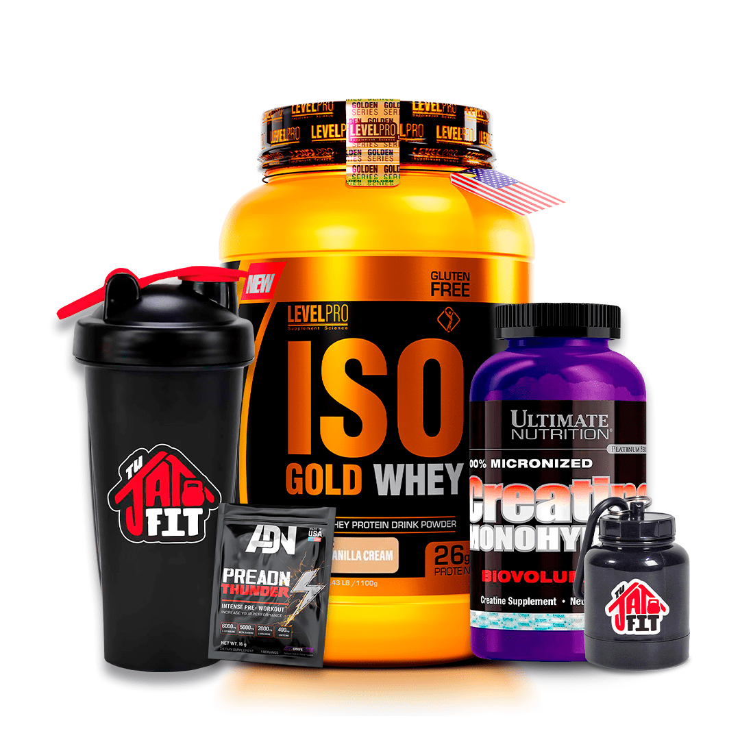 ISO GOLD WHEY 1.1KG VAINILLA + CREATINA ULTIMATE NUT 300G + REGALOS1