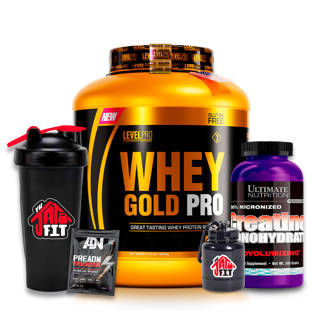 WHEY GOLD PRO 3KG COOKIES + CREATINA ULTIMATE NUT 300g + REGALOS1