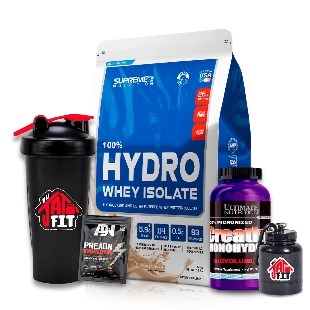 100% HYDRO WHEY 5.5 LB VAINILLA + CREATINA ULTIMATE NUT 300G + REGALOS1