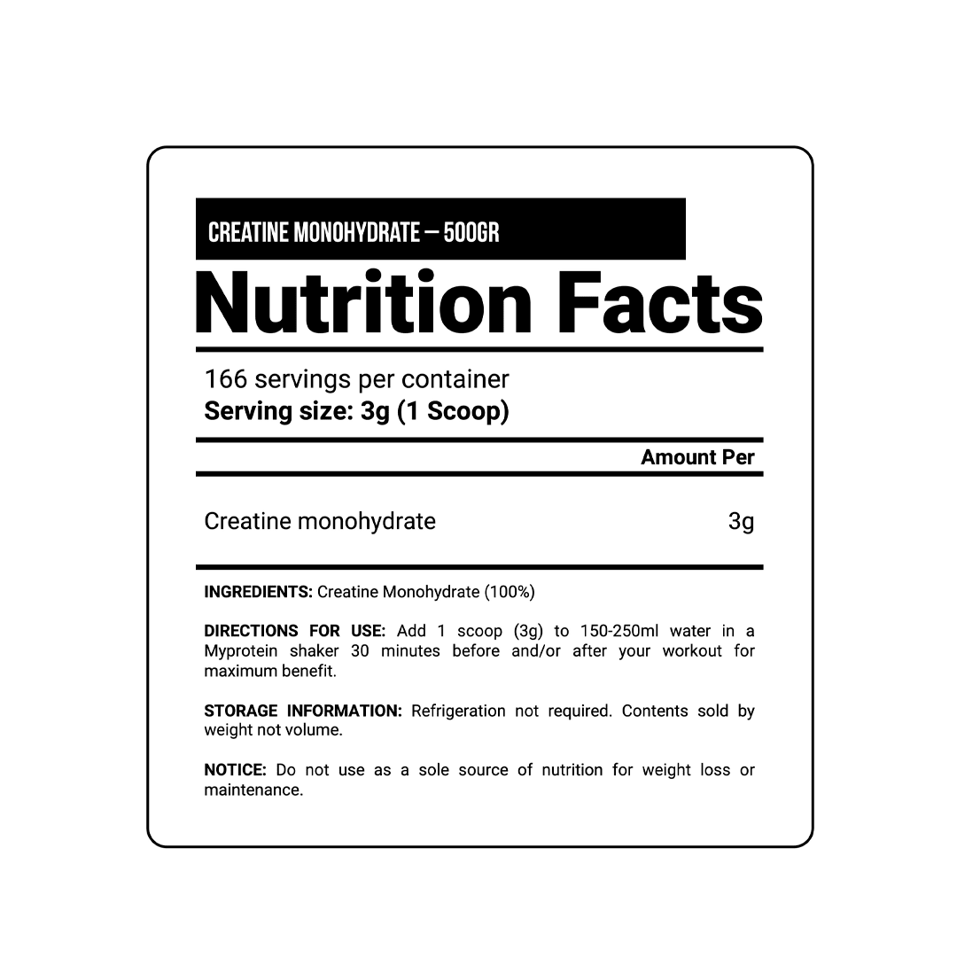 CREATINA MY PROTEIN 500G2