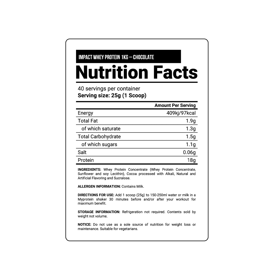 IMPACT WHEY PROTEIN 1KG3