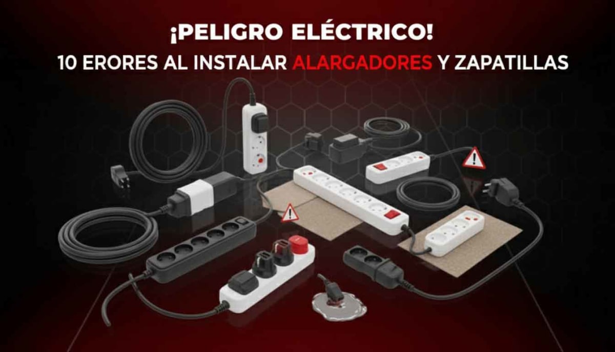 10 Errores al Instalar Alargadores y Zapatillas