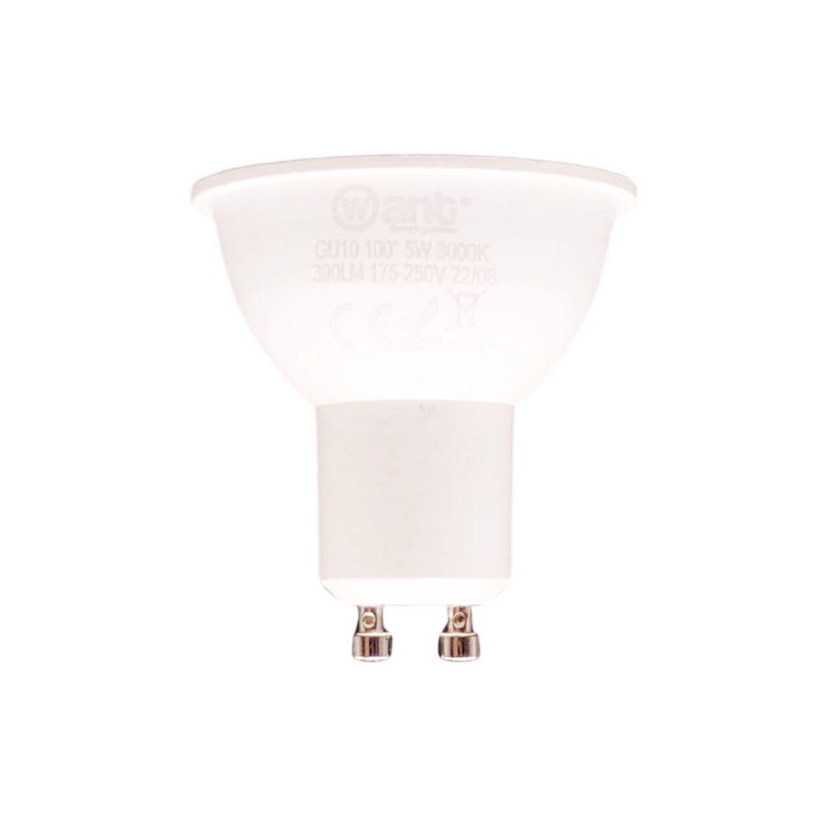 Ampolleta Dicroica Led GU-10 5W 390LM 3000K - Want