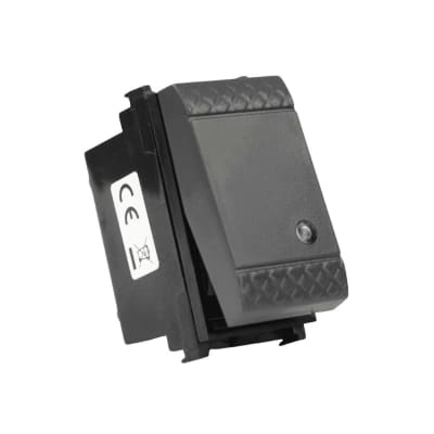 Modulo Interruptor 9/12 16A 250V Gris Oscuro Evolution Scame1