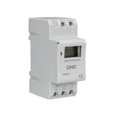 Timer Interruptor Digital 16A 220V con Reserva de Func. de 360 Hrs - CNC1