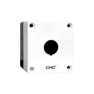 Caja PVC 1 Perforación 22mm Sobrepuesta IP40 Blanca1