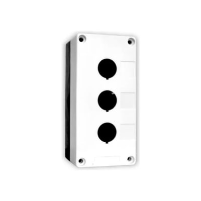 Caja PVC 3 Perforaciones 22mm Sobrepuesta IP40 Blanca1