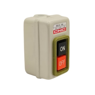 Botonera Sobrepuesta Metalica Partir/Parar con Reten 3P 2.2kW1