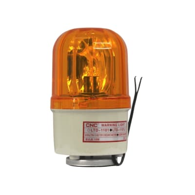 Baliza Amarilla Giratoria con Sirena e Imantada 220V LTD-1101J - CNC1