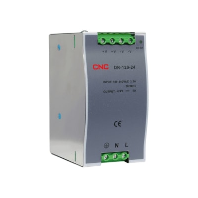 Fuente de Poder a Riel Din 120W 24Vdc 5A - CNC1