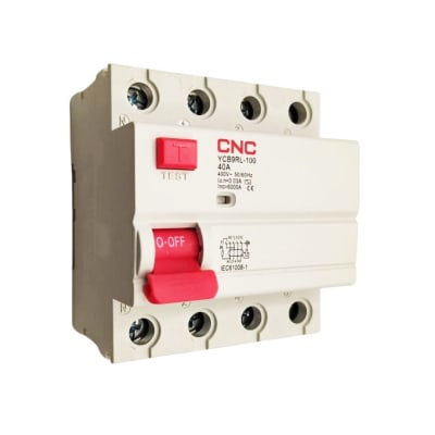 Int. Diferencial CNC 4x40A 30mA Clase AC1