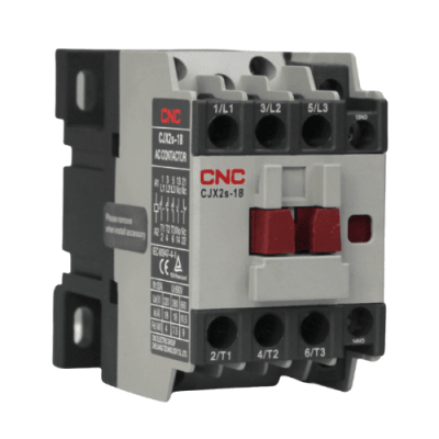 Contactor Trifasico 18A 1NO+1NC Bobina 220V CNC - CJX2s1