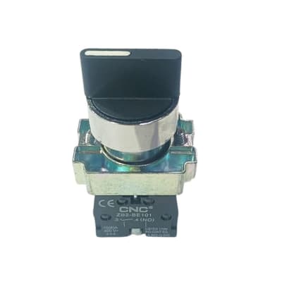 Selector Metálico 3 Posiciones Con Retorno 10A 2NO 22MM CNC1