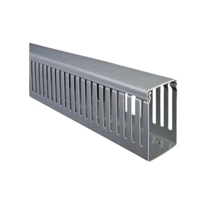 Canaleta 40x80mmx2mt Ranurada Gri1