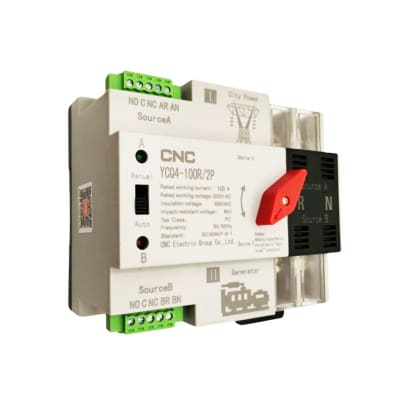 Switch de Transferencia Automatica 2 Polos 100A YCQ4-100R/2P CNC1