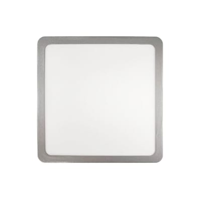Plafon Sobrep. Cuadrado Borde Plata 24W, 285X285X24MM, 6500K, 2160LM - AVC1