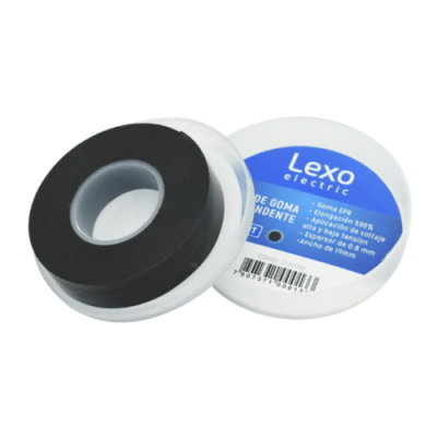 Huincha Goma Autofundente Lexo 19mm 5mts Negro1