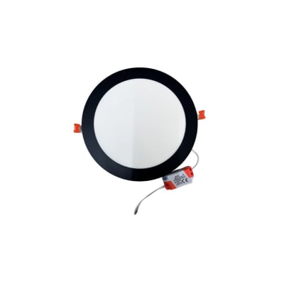 Panel Emb. Redondo Borde Negro 18W D205X18MM 6500K 1620LM-AVC1