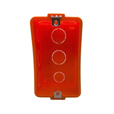 Caja Distribucion C/Oreja Metalica 13E P/Tabique Naranja1