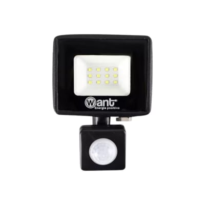 Foco Proyector Led con Sensor 10W 1200LM IP65 6000K - Want1