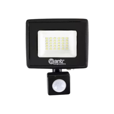Foco Proyector Led con Sensor 20W 2400LM IP65 6000K  - Want1