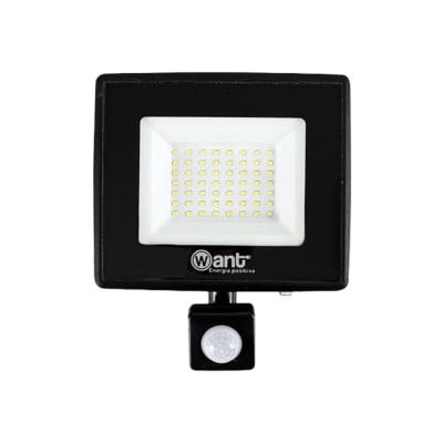 Foco Proyector Led con Sensor 50W 6000LM IP65 6000K - Want1