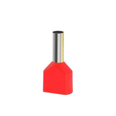 Ferrule Doble 1.5MM (16 AWG) Rojo (100un)1