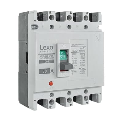 Interruptor Automatico Caja Moldeada 4x80A 35KA Lexo1