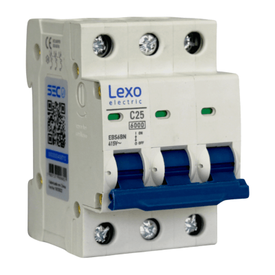 Int. Automatico Lexo 3x25A 6KA Curva C1