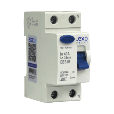 Int. Diferencial Lexo 2x40A 30mA Clase AC1