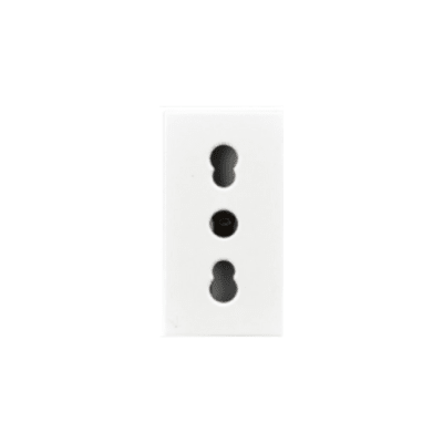 Modulo Enchufe 2P+T 10/16A 250V Blanco - Lexo1