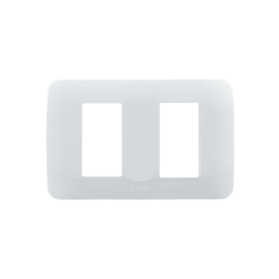 Placa Tapa 2 Modulos Color Blanco - Lexo1
