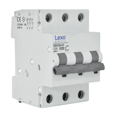 Int. Automatico Lexo 3x25A 10KA Curva C1