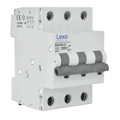 Int. Automatico Lexo 3x63A 10KA Curva C1