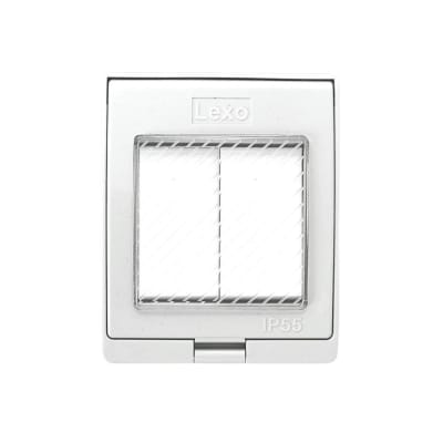 Caja Hidrobox Interperie con Interruptor Doble 9/15 10A 250V IP55 - Lexo1