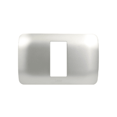 Placa Tapa 1 Modulo Color Plata - Lexo1