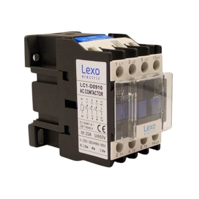 Contactor Trifasico 9A 1NO Bobina 220V Lexo1