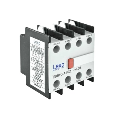 Contacto Auxiliar Frontal para Contactor 2NO+2NC Lexo1
