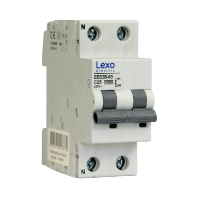 Int. Automatico Lexo Omnipolar 2x25A 10KA Curva C1