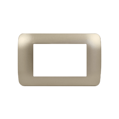 Placa Tapa 3 Modulos Color Titanio - Lexo1